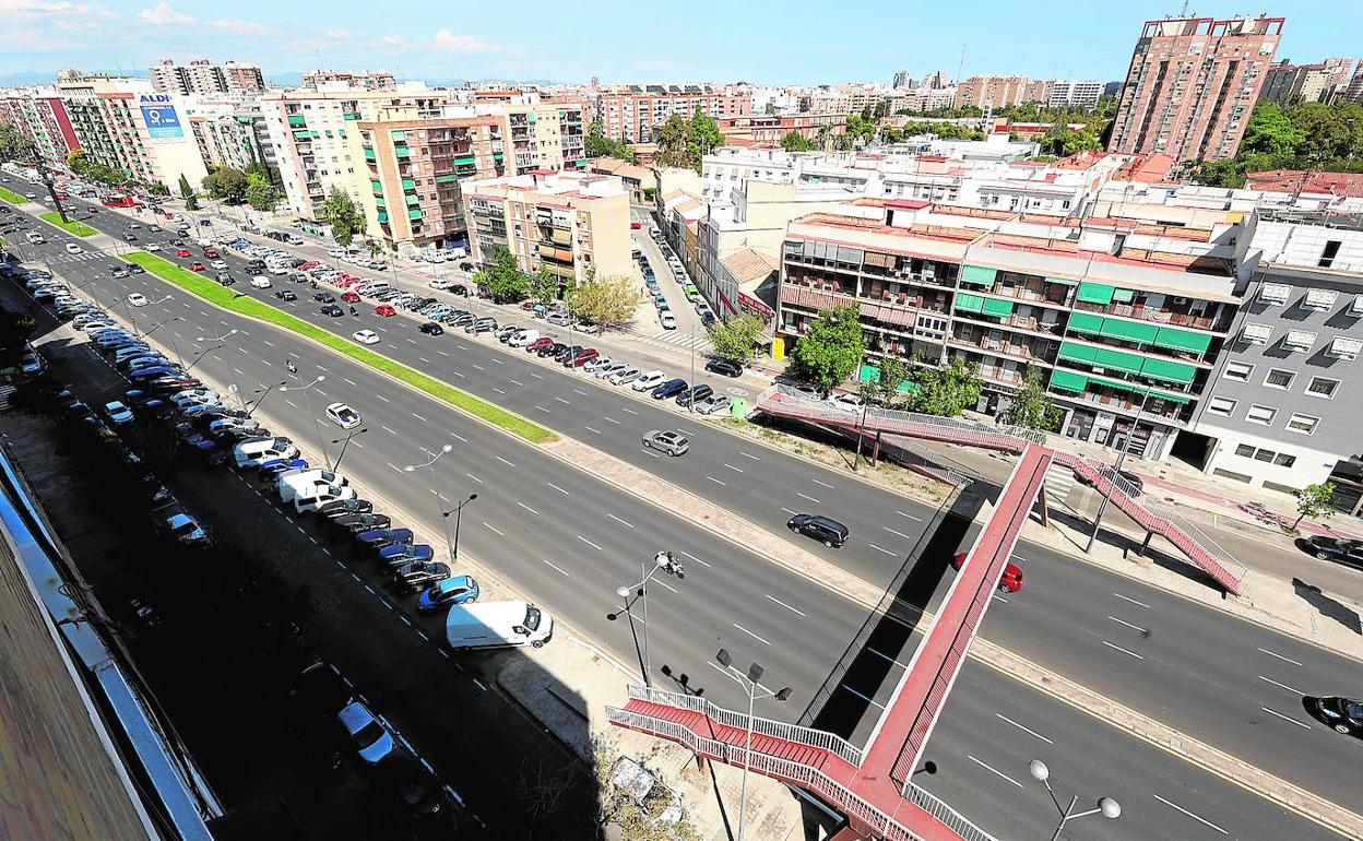 Vista de la nueva avenida Ausiàs March de Valencia.