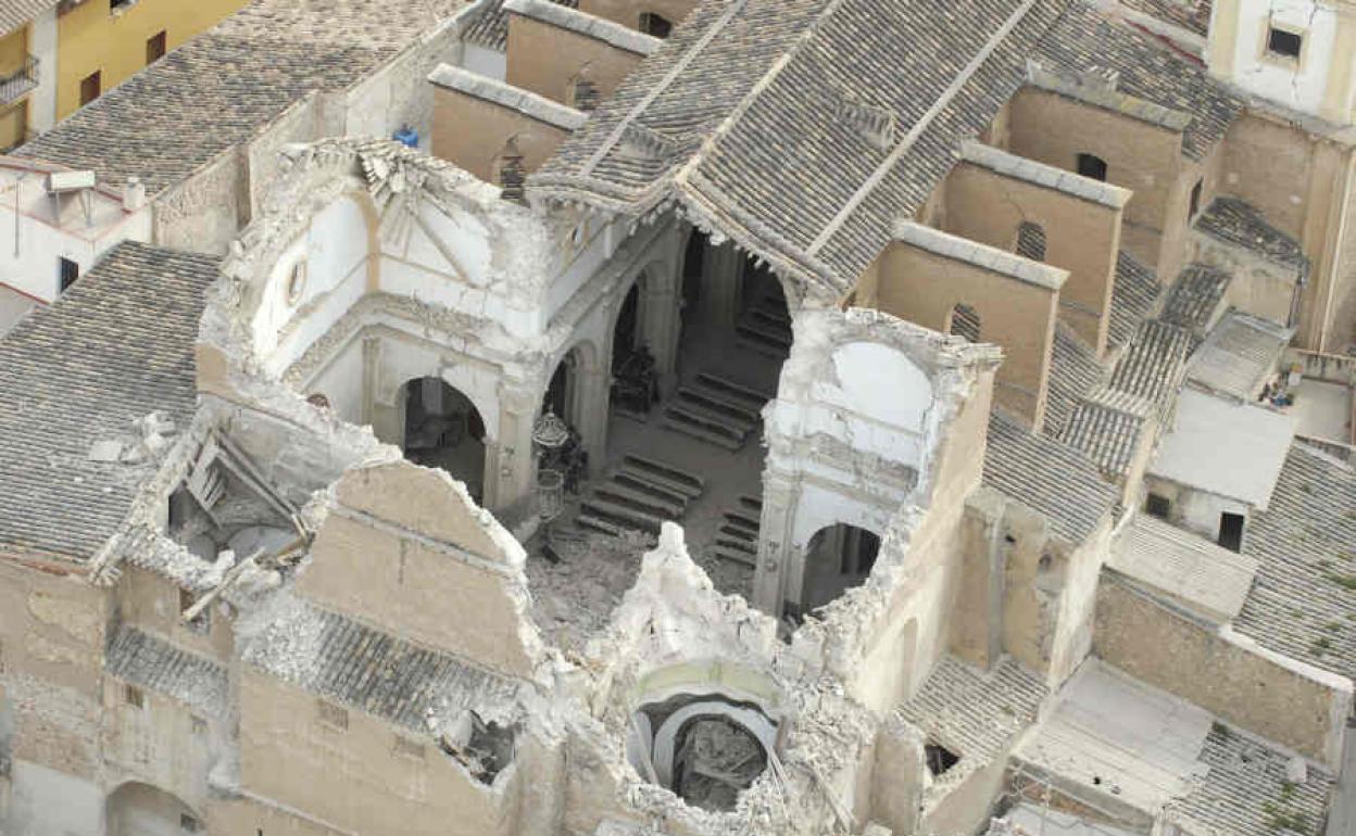 Terremoto en Lorca, en 2011.