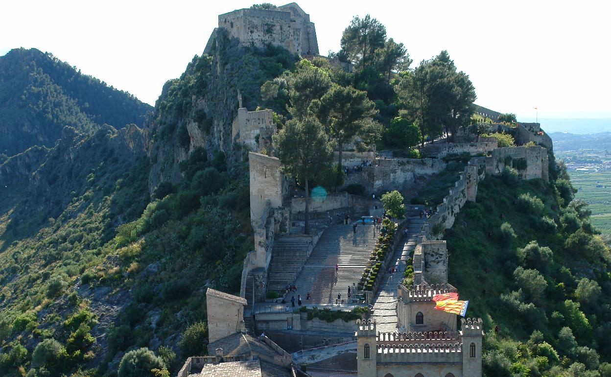 Vista del castillo de Xàtiva, uno de los atractivos turísticos de la Costera. 