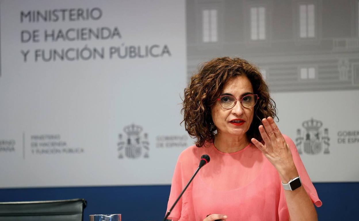 María Jesús Montero, ministra de Hacienda. 