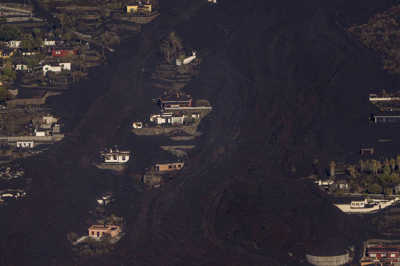 Inmuebles sepultados en La Palma.