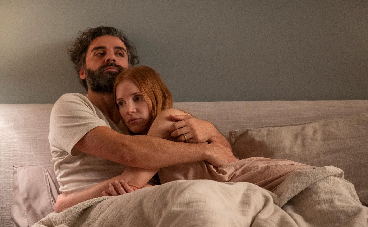 Oscar Isaac y Jessica Chastain 