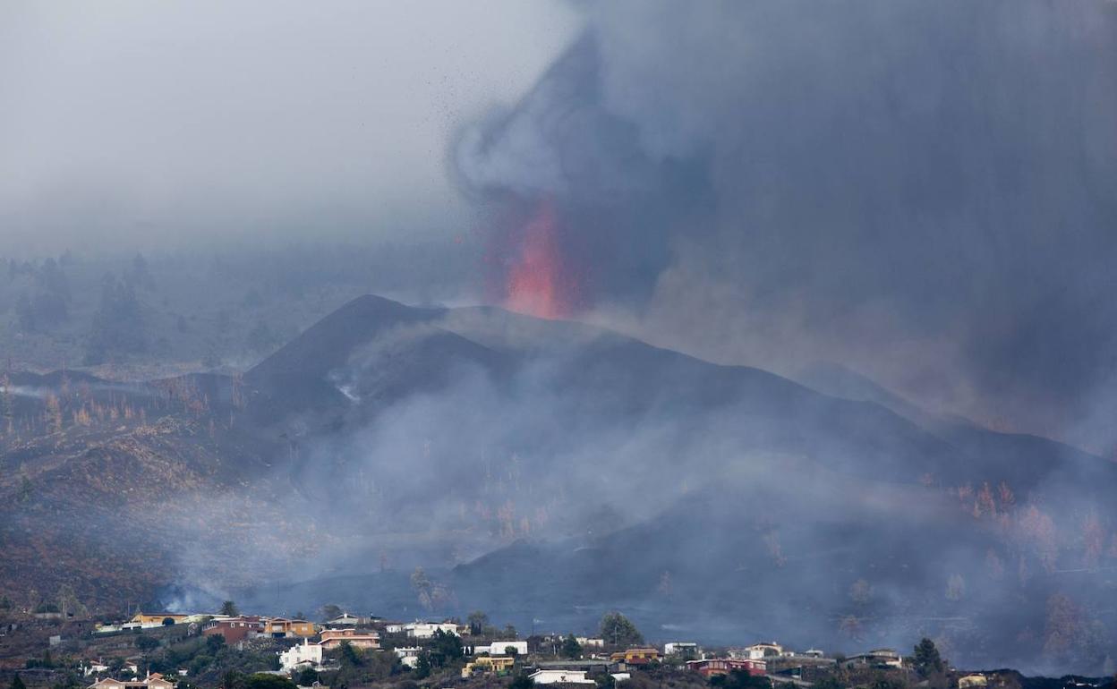 Volcán Cumbre Vieja, en La Palma. 