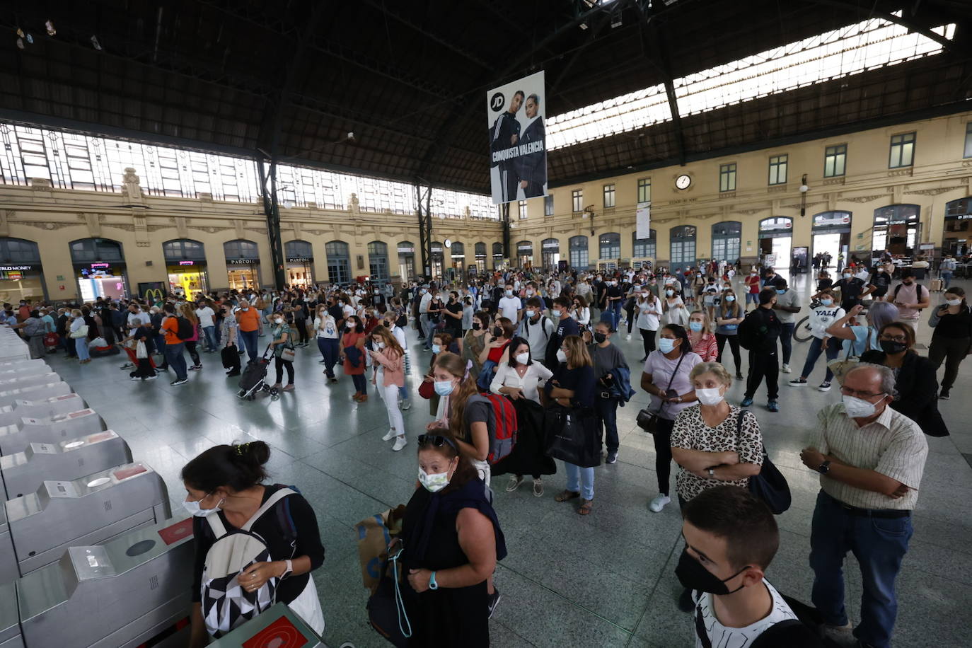 Fotos: La huelga de maquinistas de Renfe provoca cancelaciones en plena hora punta