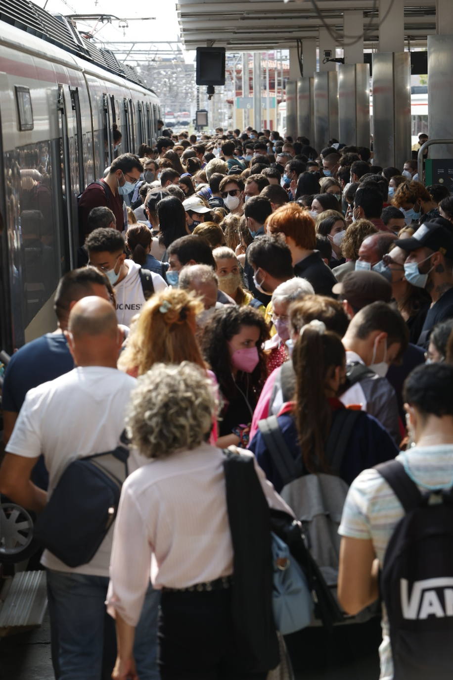 Fotos: La huelga de maquinistas de Renfe provoca cancelaciones en plena hora punta