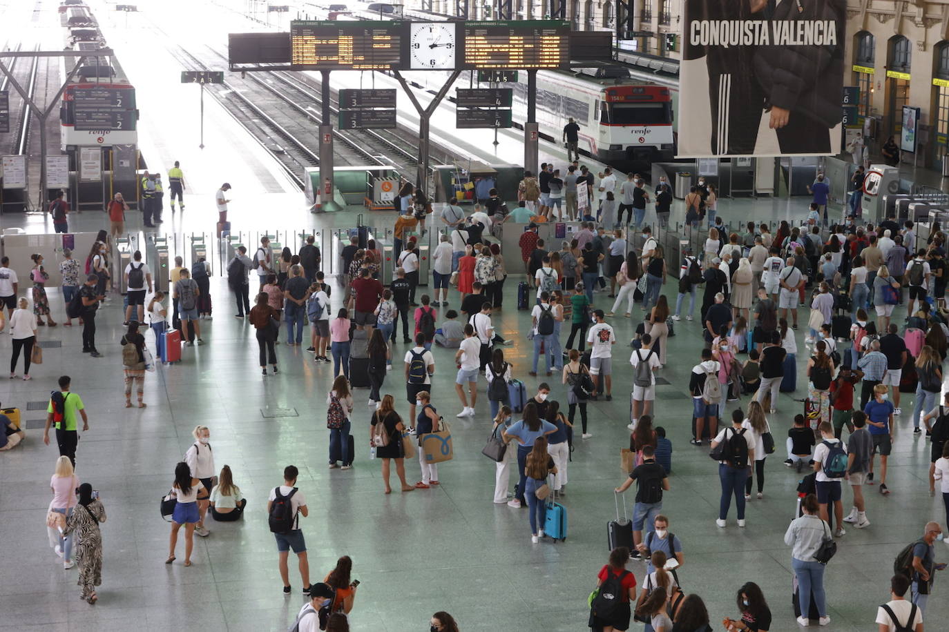 Fotos: El segundo día de huelga en Renfe deja nuevos retrasos y cancelaciones de trenes de Cercanías