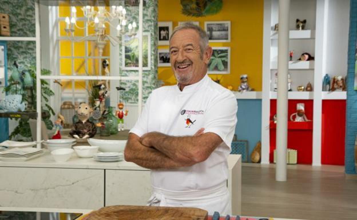 Karlos Arguiñano en su programa de cocina.