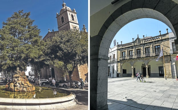 Don Benito a la izquierda y Villanueva de la Serena a la derecha.