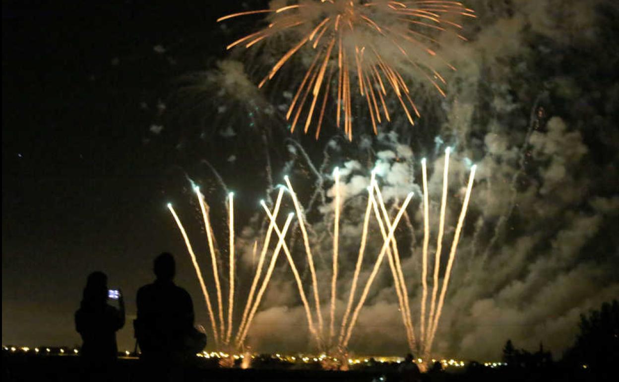 Castillo de fuegos artificiales.