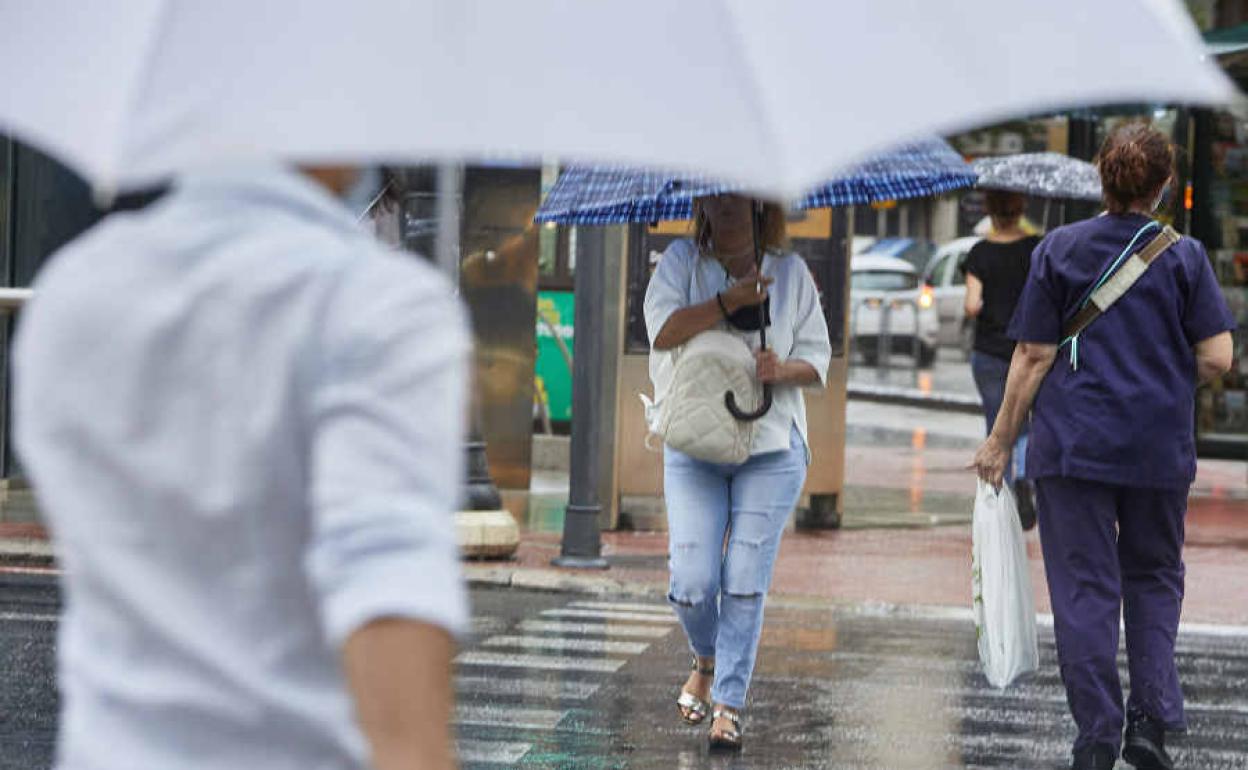 Lluvias en Valencia en el puente de octubre