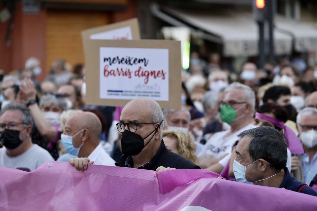 Fotos: Manifestación en La Malvarrosa contra la droga