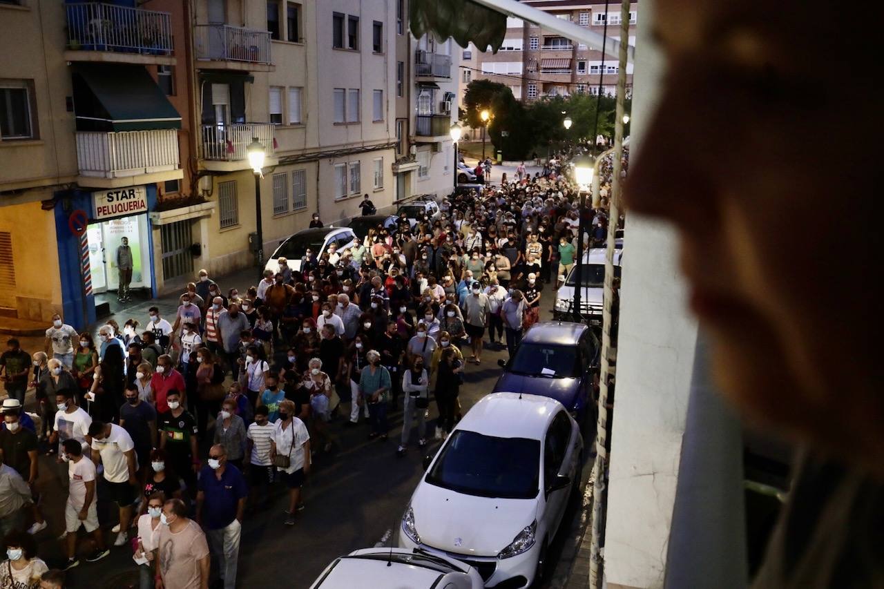 Fotos: Manifestación en La Malvarrosa contra la droga