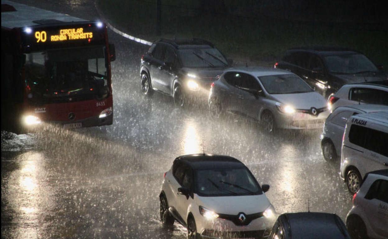 Lluvia en Valencia.