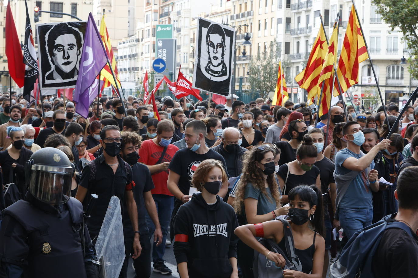 Manifestación de «Acció Cultural del País Valencià»