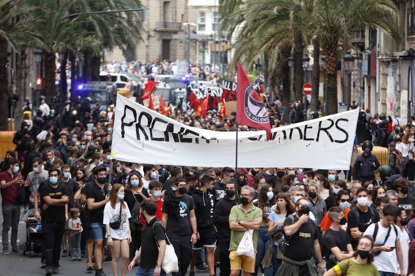 Manifestación de «Acció Cultural del País Valencià»