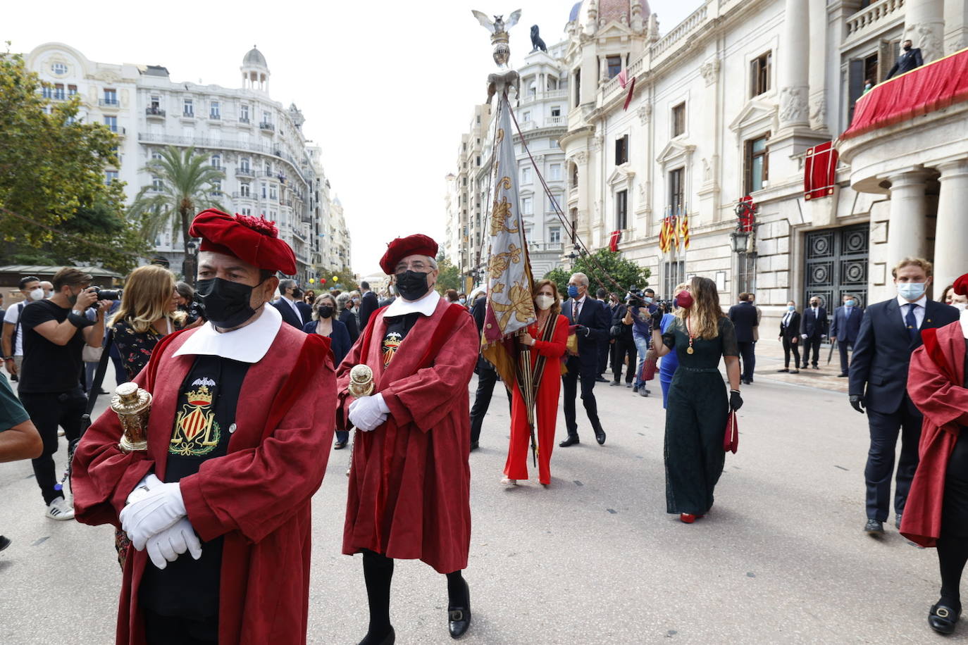 Fotos: Procesión cívica de Valencia por el 9 d&#039;Octubre de 2021