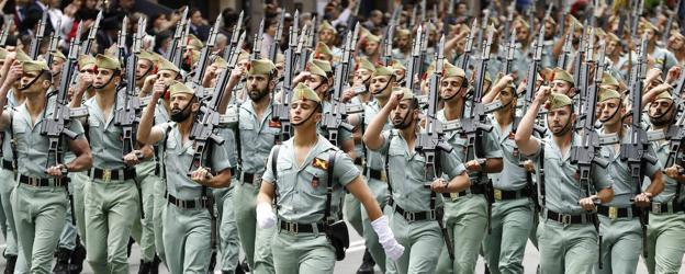 Desfile de los Tercios de la Legión. 