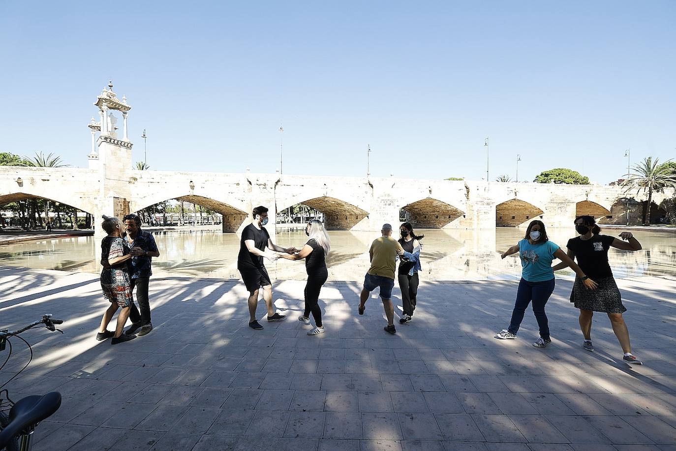 Turistas en Valencia durante el puente.