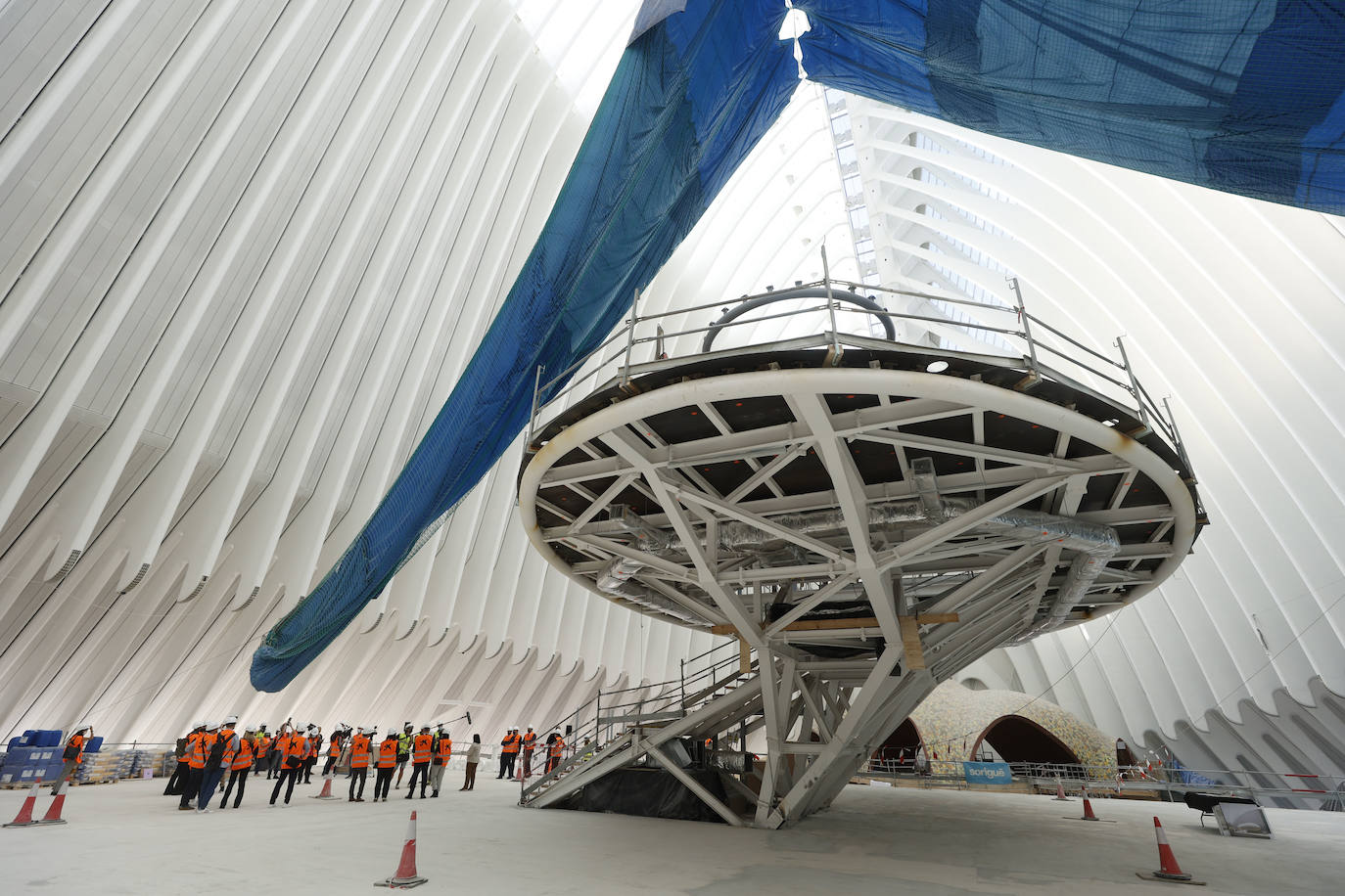 Las obras del futuro centro cultural, que abrirá la primera quincena de julio de 2022, ya han superado el 50% de la ejecución. 