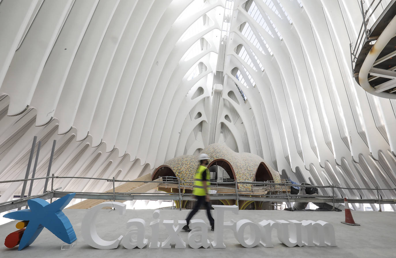 Las obras del futuro centro cultural, que abrirá la primera quincena de julio de 2022, ya han superado el 50% de la ejecución. 