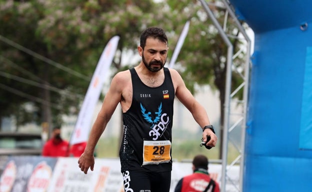 Nuestro protagonista, en la carrera que inició el regreso a las pruebas populares. 