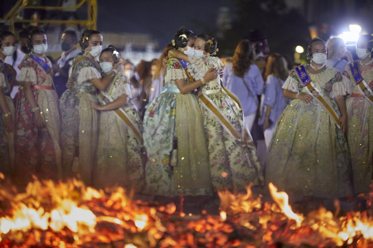 Cremà de la falla Duque de Gaeta de Valencia el pasado septiembre. Iván Arlandis