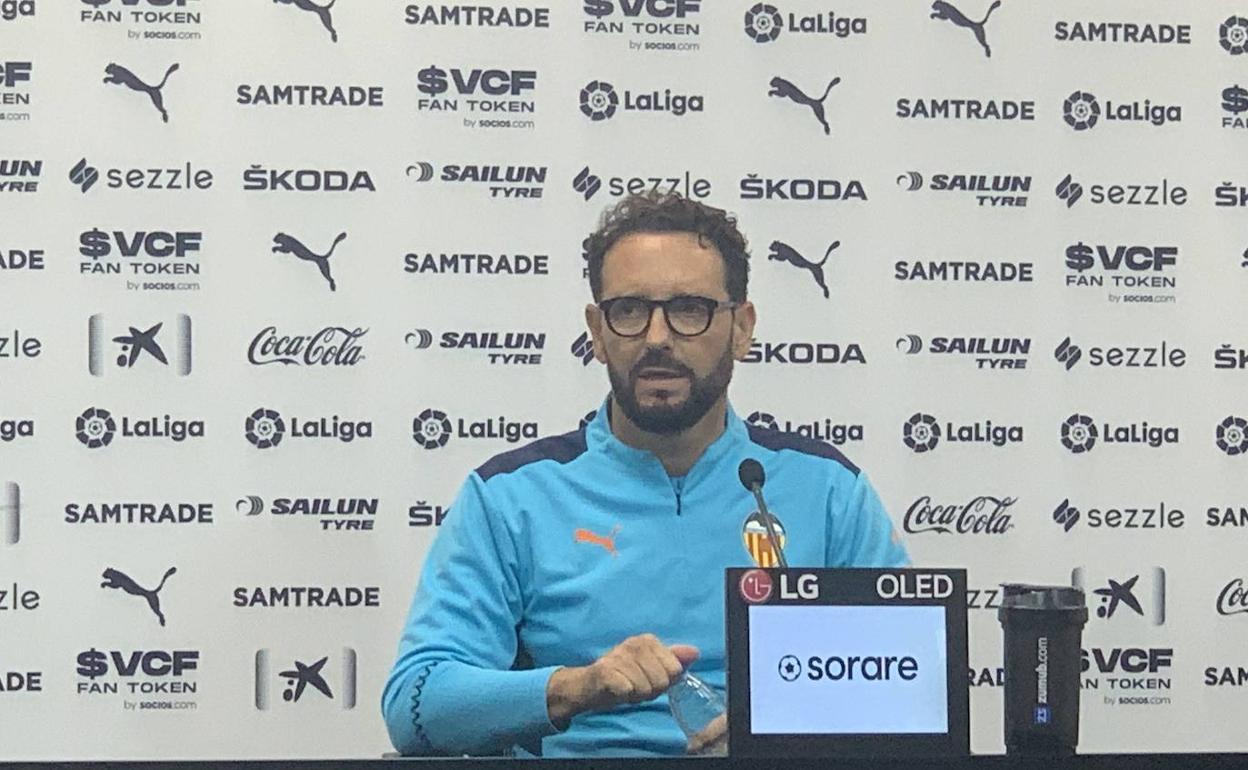 José Bordalás, en la rueda de prensa previa al partido ante el Betis. 