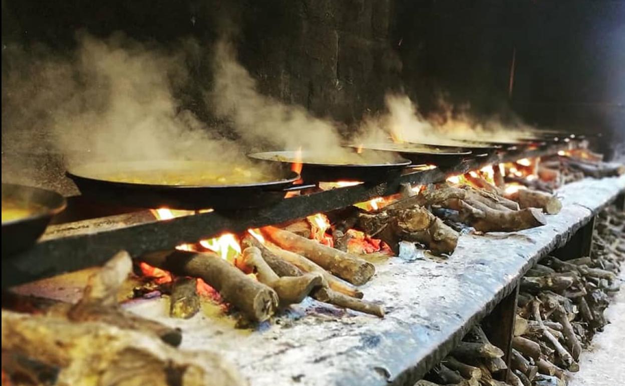 Leña y brasa en la cocina de El Chaparral