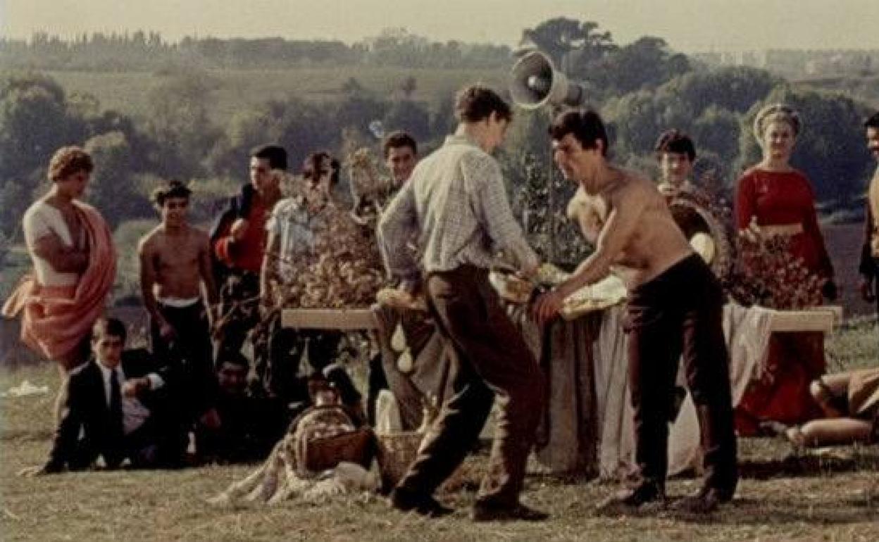 Imagen del mediometraje inédito de Pasolini, 'La Ricotta' (1962). 