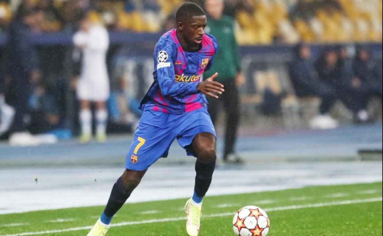 Dembelé, en el último partido que jugó. 