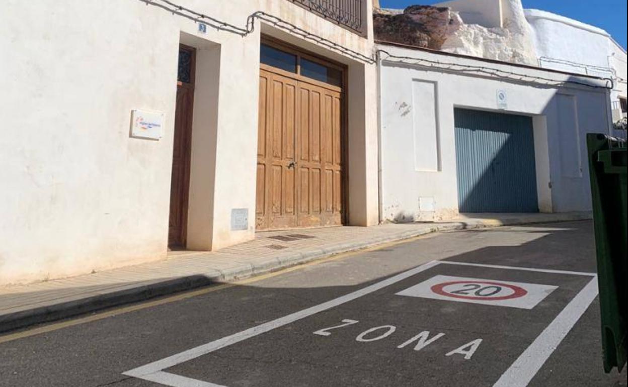 Una de las calles en las que se ha limitado la velocidad. 