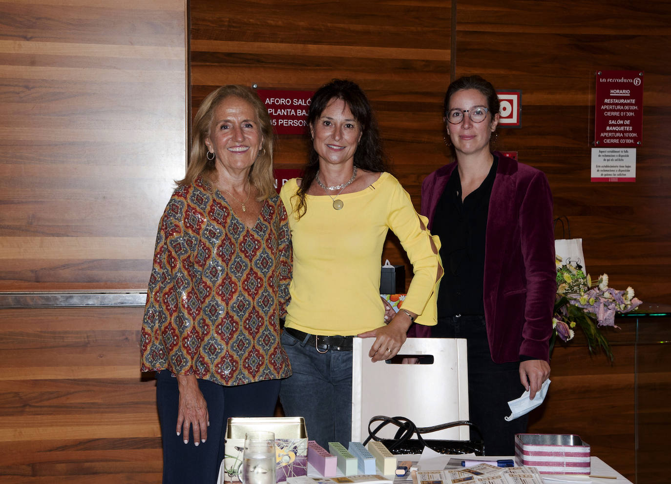 Pilar Rios, Valeria Farriol y Fanny Ollivier. 