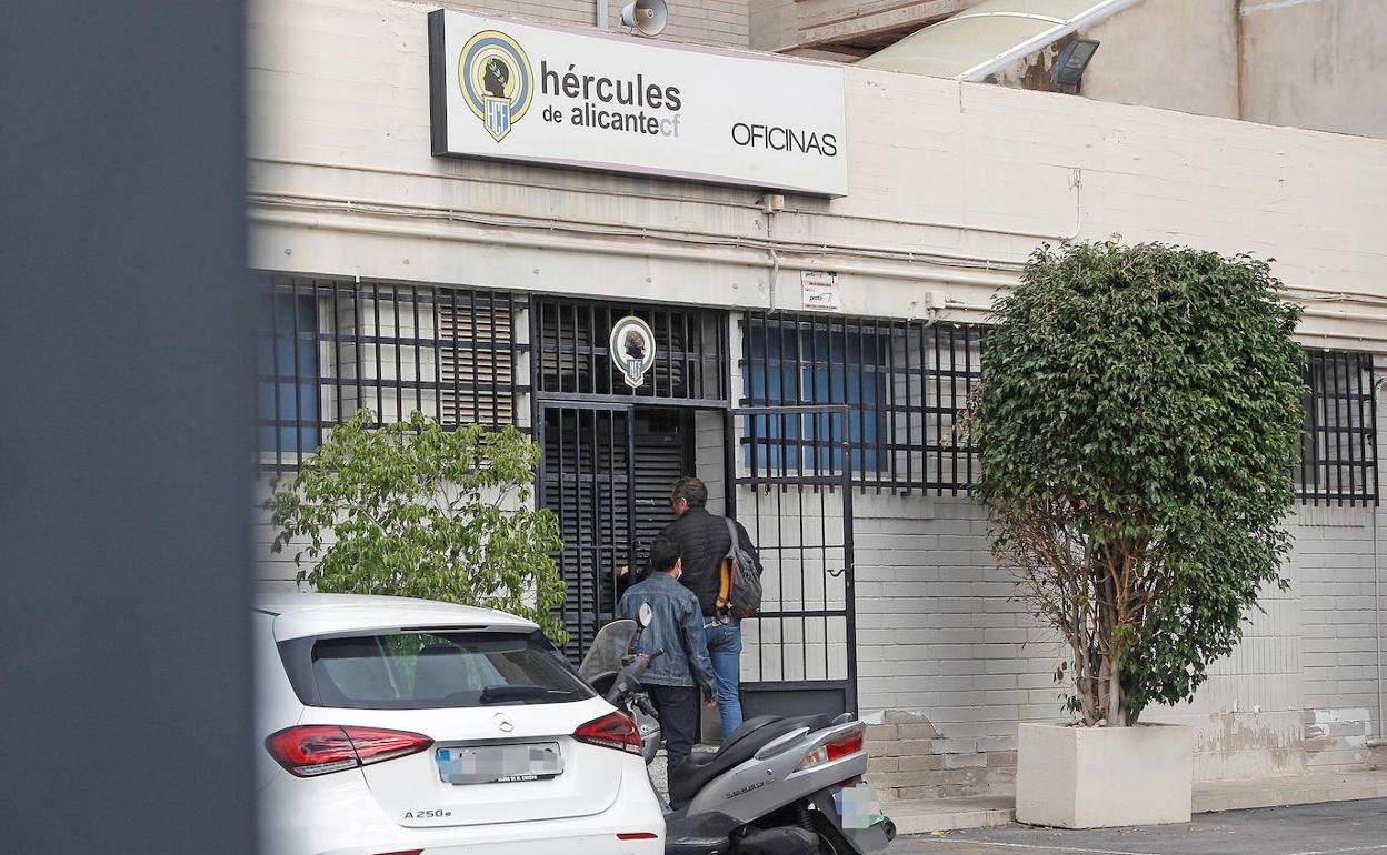 Imagen de este miércoles de la sede del Hércules en el estadio Rico Pérez. 