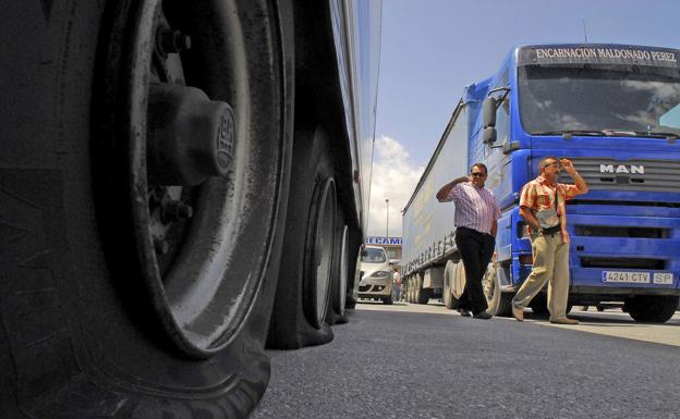 Paros en el transporte de mercancía antes de Navidad. 