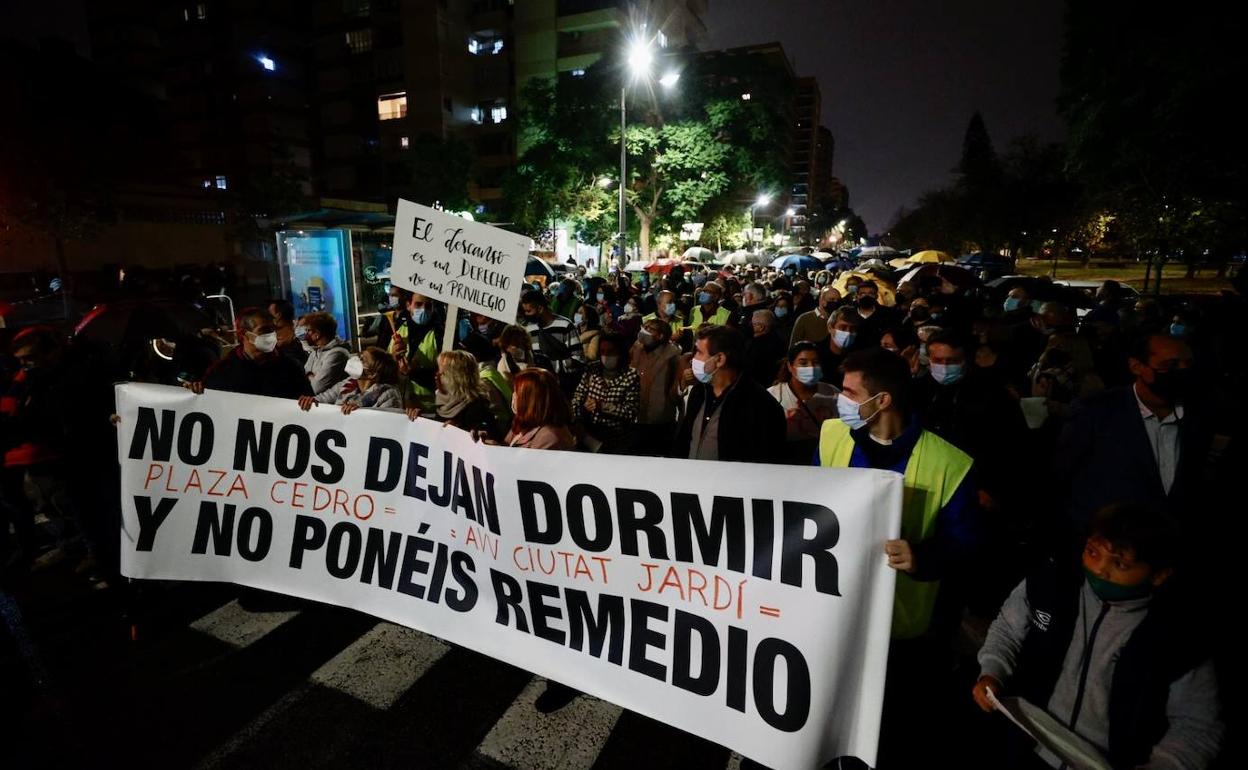 La manifestación, este jueves.