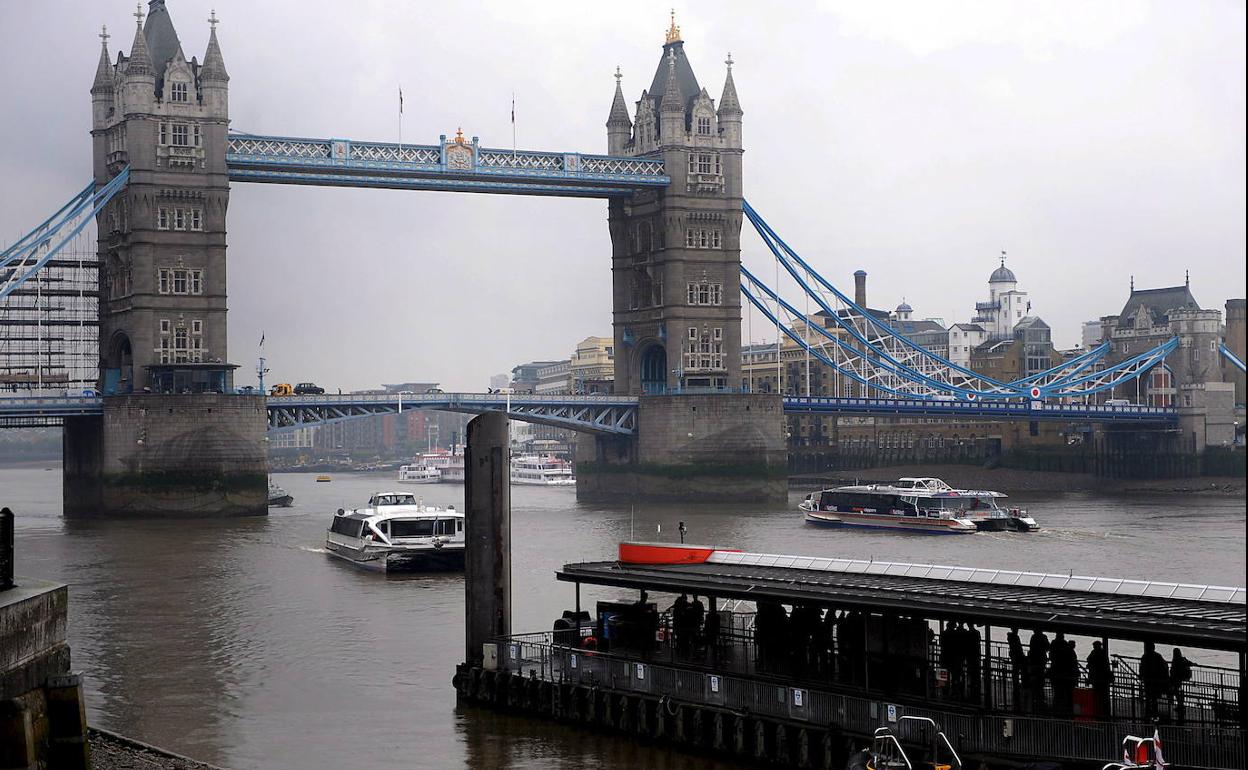 Río Támesis en Londres