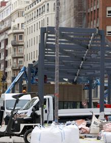 Imagen secundaria 2 - Obras en la plaza de Brujas. 