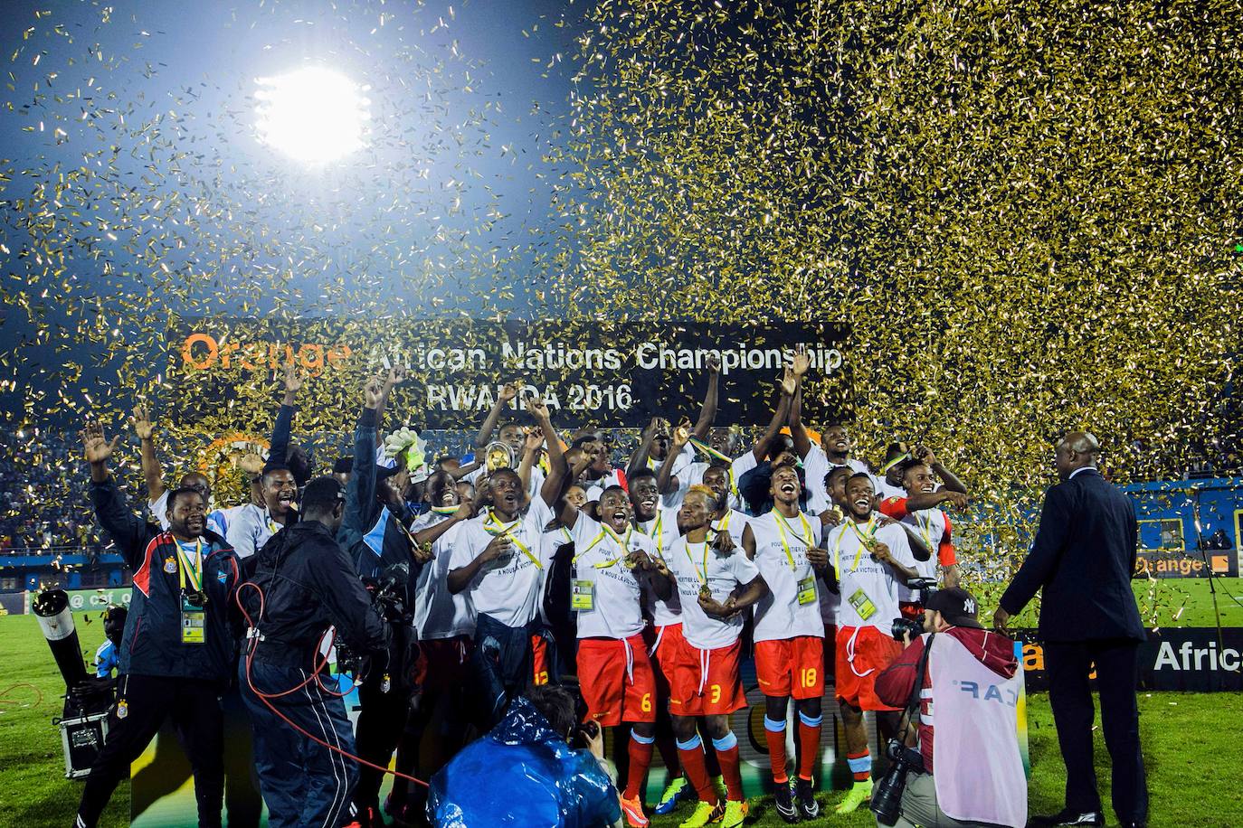 La República Democrática del Congo en 2016 tras ganar el Campeonato Africano de Naciones