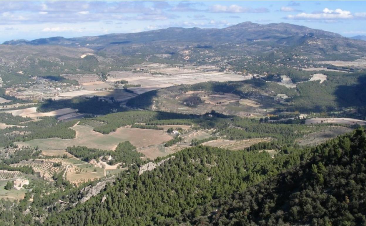 Panorámica desde la Font Roja. 