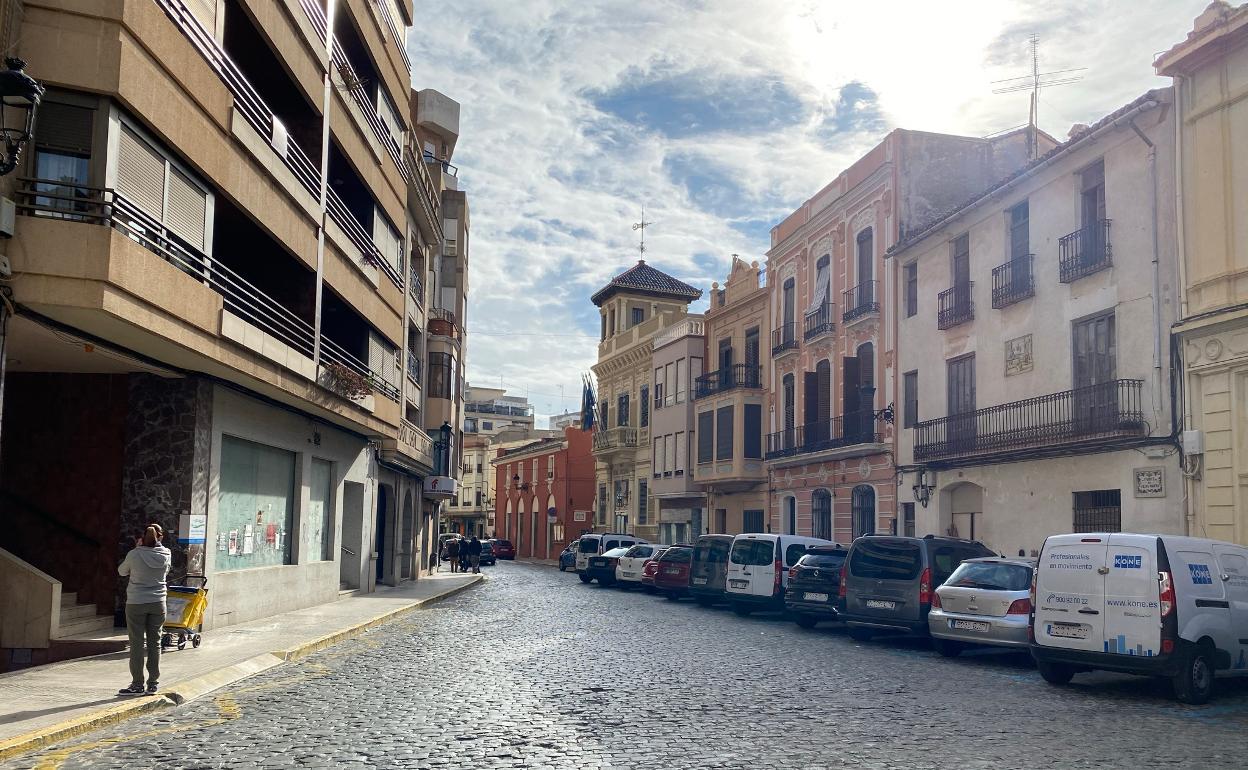 Calle Julià Ribera de Carcaixent.