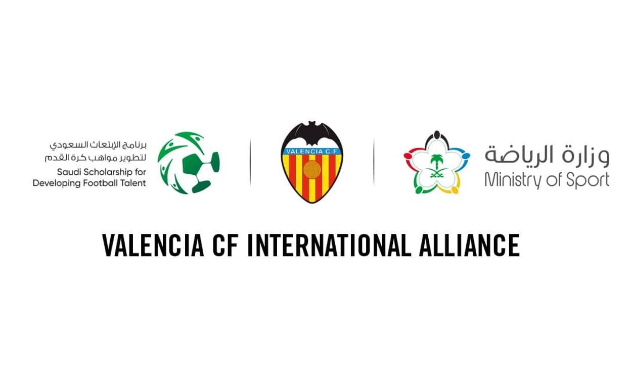 Imagen con la que el Valencia ha anunciado el acuerdo con el Ministerio de Deportes de Arabia Saudí