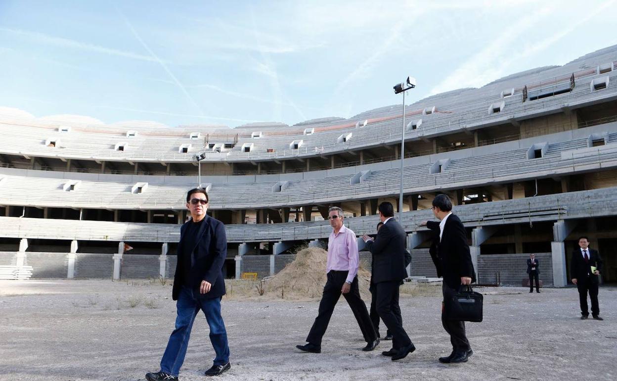 Peter Lim, en el nuevo Mestalla en noviembre de 2018. 