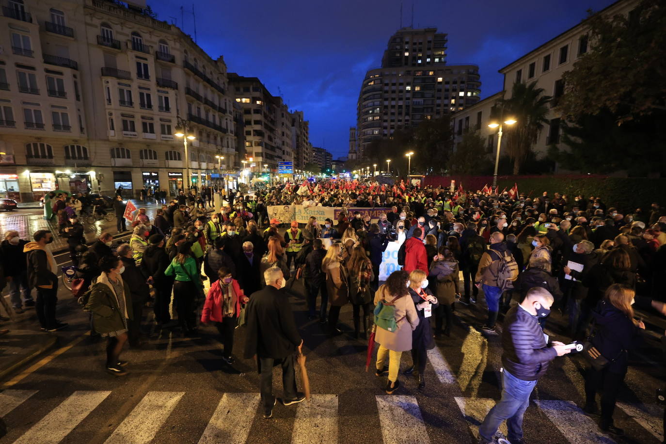 Fotos: Manifestación en Valencia contra la infrafinanciación de la Comunitat