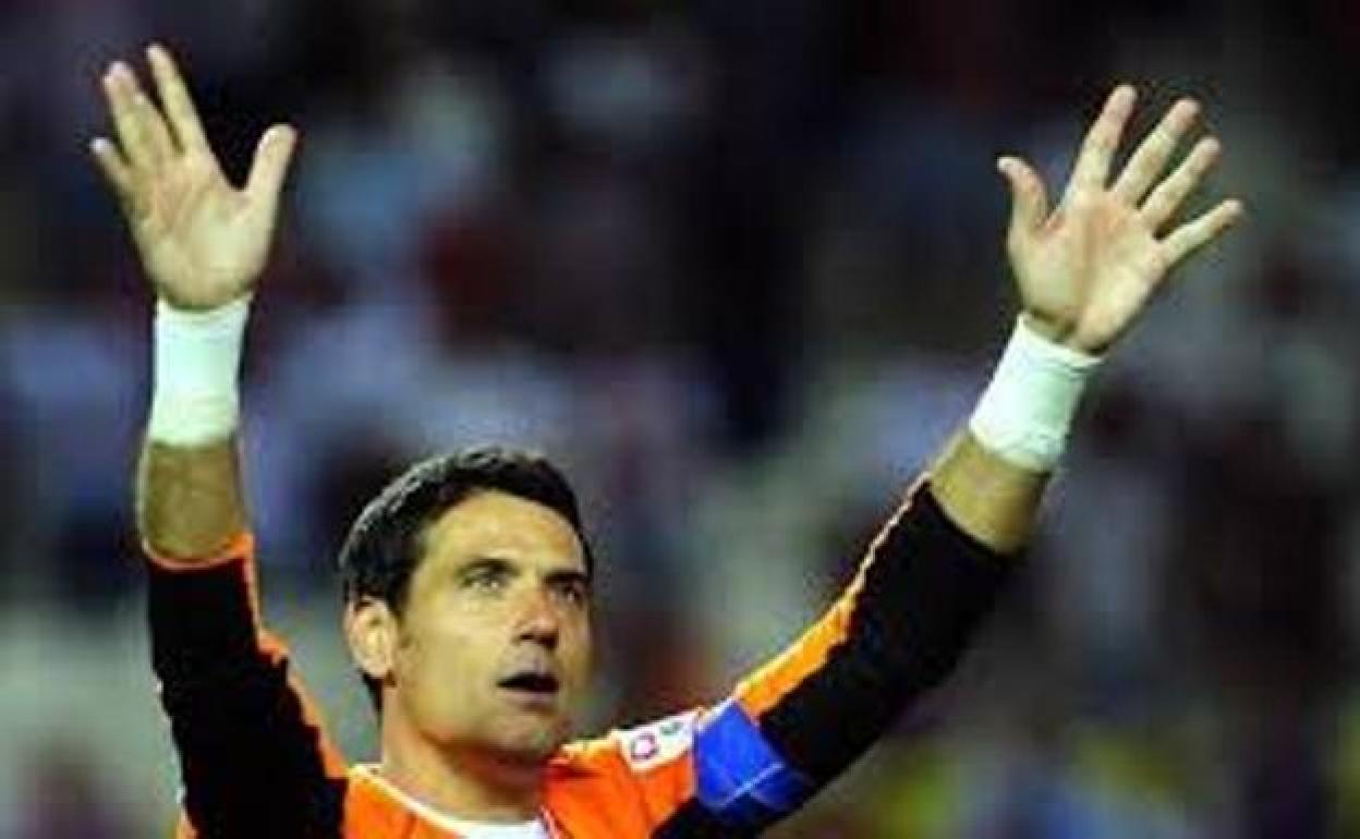 Andrés Palop, durante su etapa en el Valencia