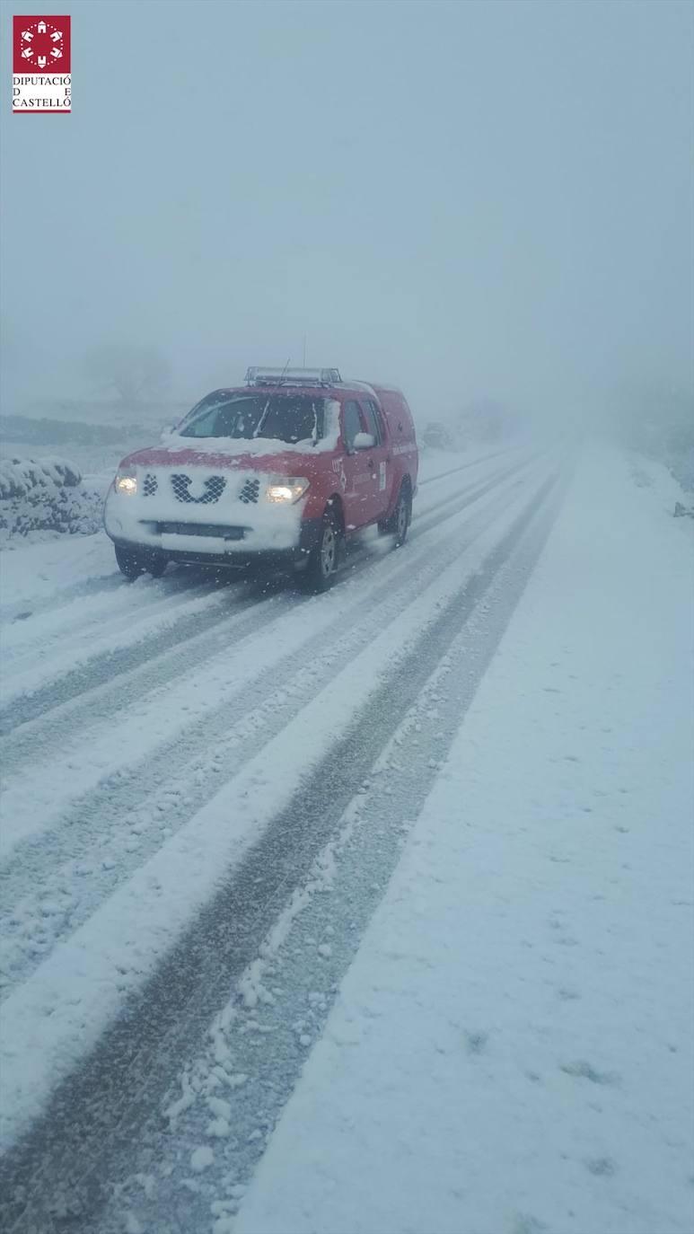 Nieve en Castellfort (Castellón)