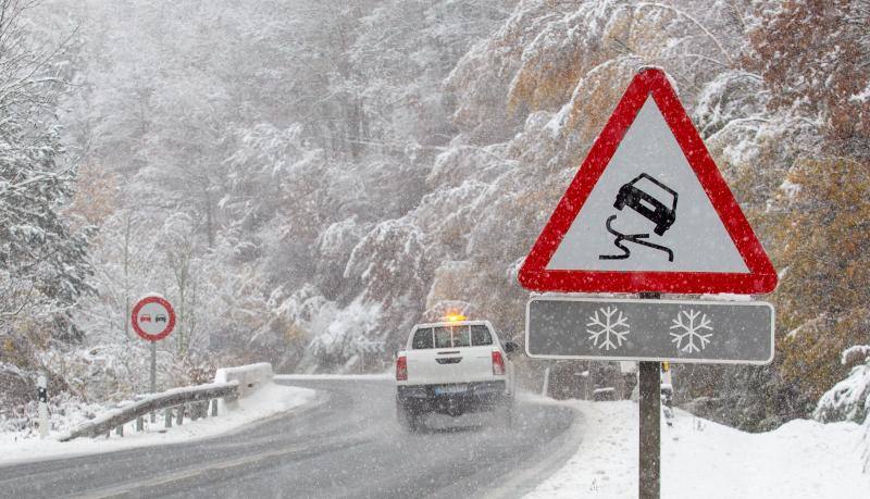 Nieve en Lumbreras (La Rioja)