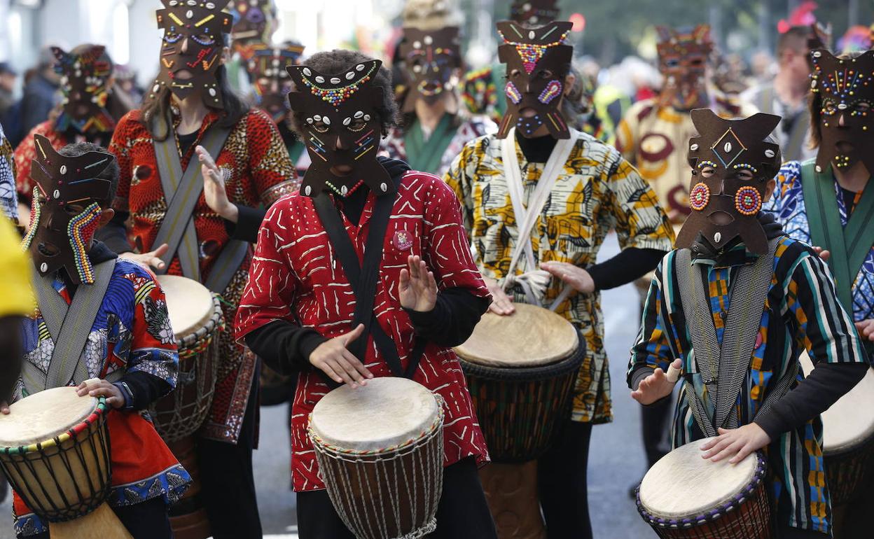 Una de las comparsas de la cabalgata del año pasado. 
