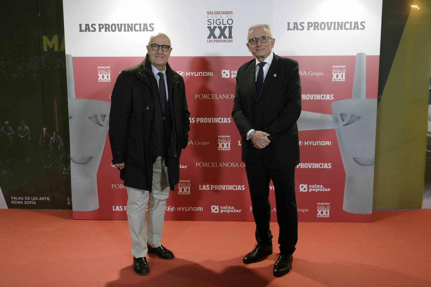 Francisco Romero y Rafa Mengó, presidentes de la Federación de Fallas de Primera A (izquierda) y de Especial (derecha). 