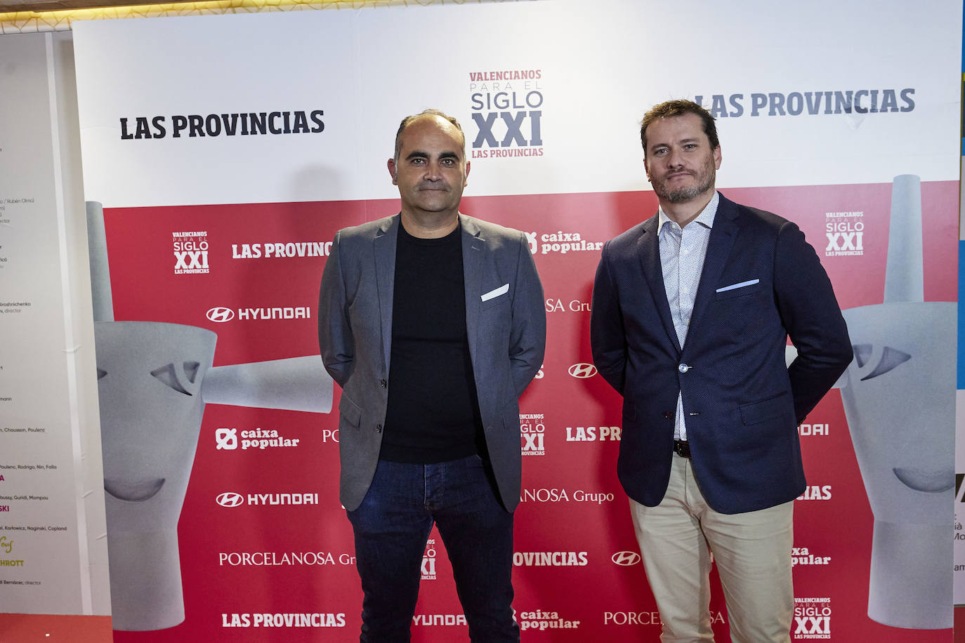 Pedro de la Higuera y Vicente Gil, representantes del Sindicato Profesional de Policía Local y Bomberos.