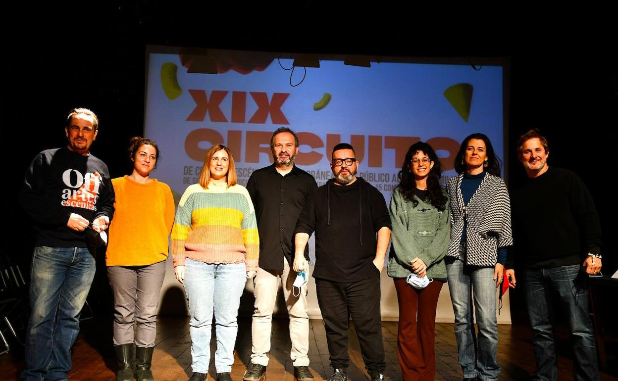 Los representantes de las salas valencianas que forman parte de la Red de Teatros Alternativos. 